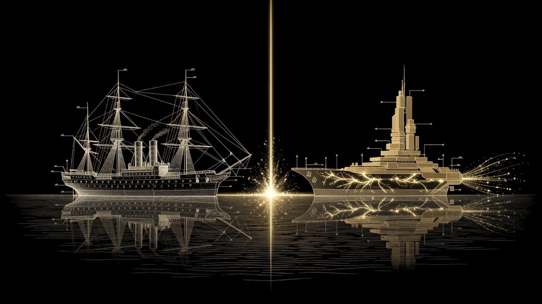 1866铁甲舰与2026AI之舰